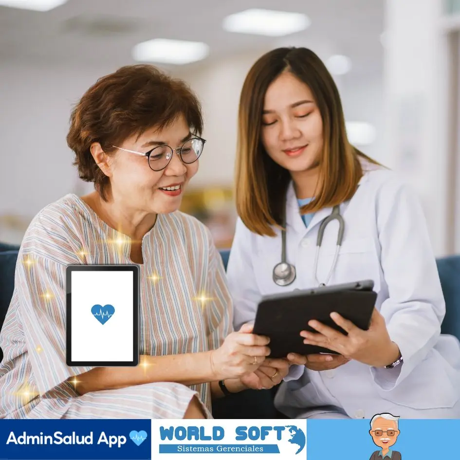 médico lista para realizar una historia clínica geriátrica de una paciente