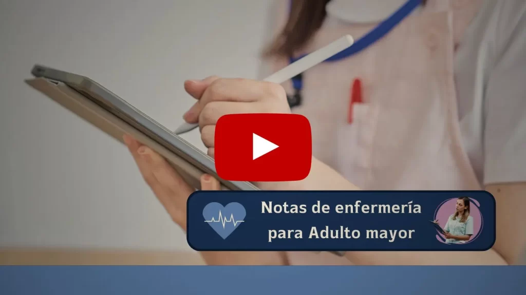 notas de enfermería para adulto mayor