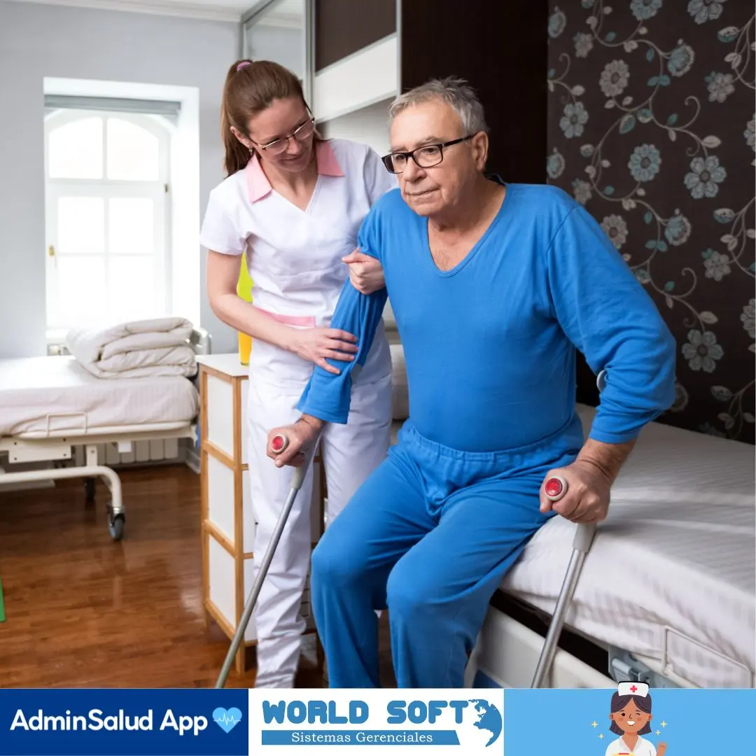 jefe de enfermeras realiza diagnósitcos de enfermería geriátricos sobre la inmovilidad