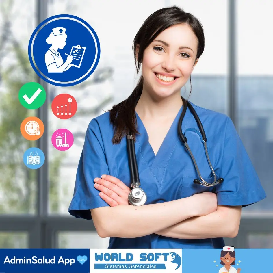 enfermera con ilustración sobre los requerimientos de cómo hacer una nota de enfermería