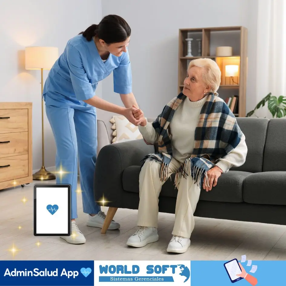 personal de enfermería asiste a una persona de la tercera edad