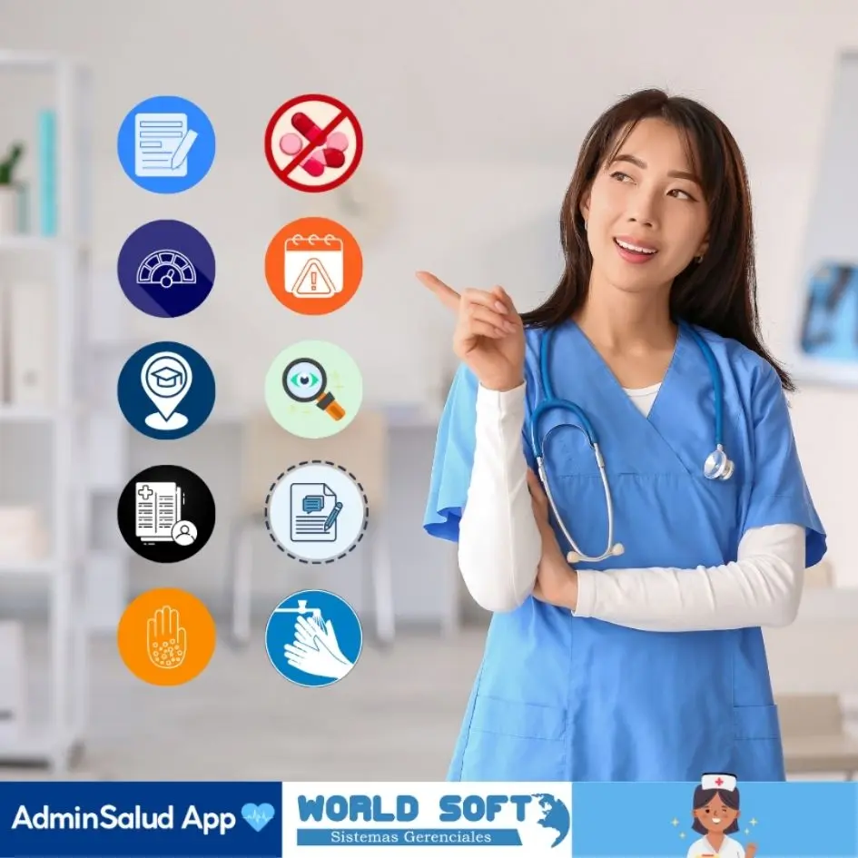 auxiliar de enfermería señala los items adicionales para los 20 correctos de enfermería