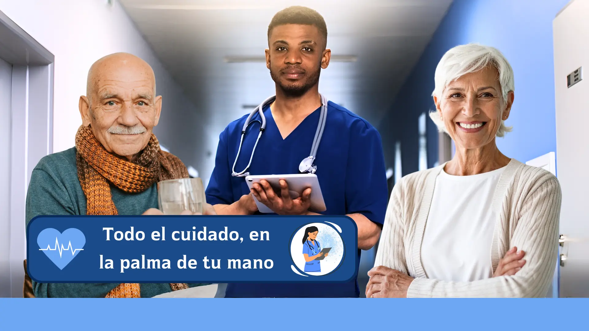 todo el cuidado geriátrico en la palma de tu mano con software