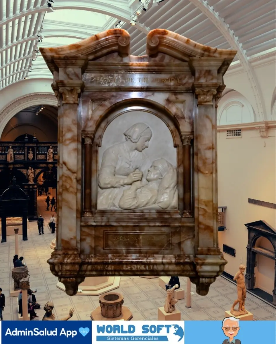 pieza de museo de la primera enfermera florence nightingale